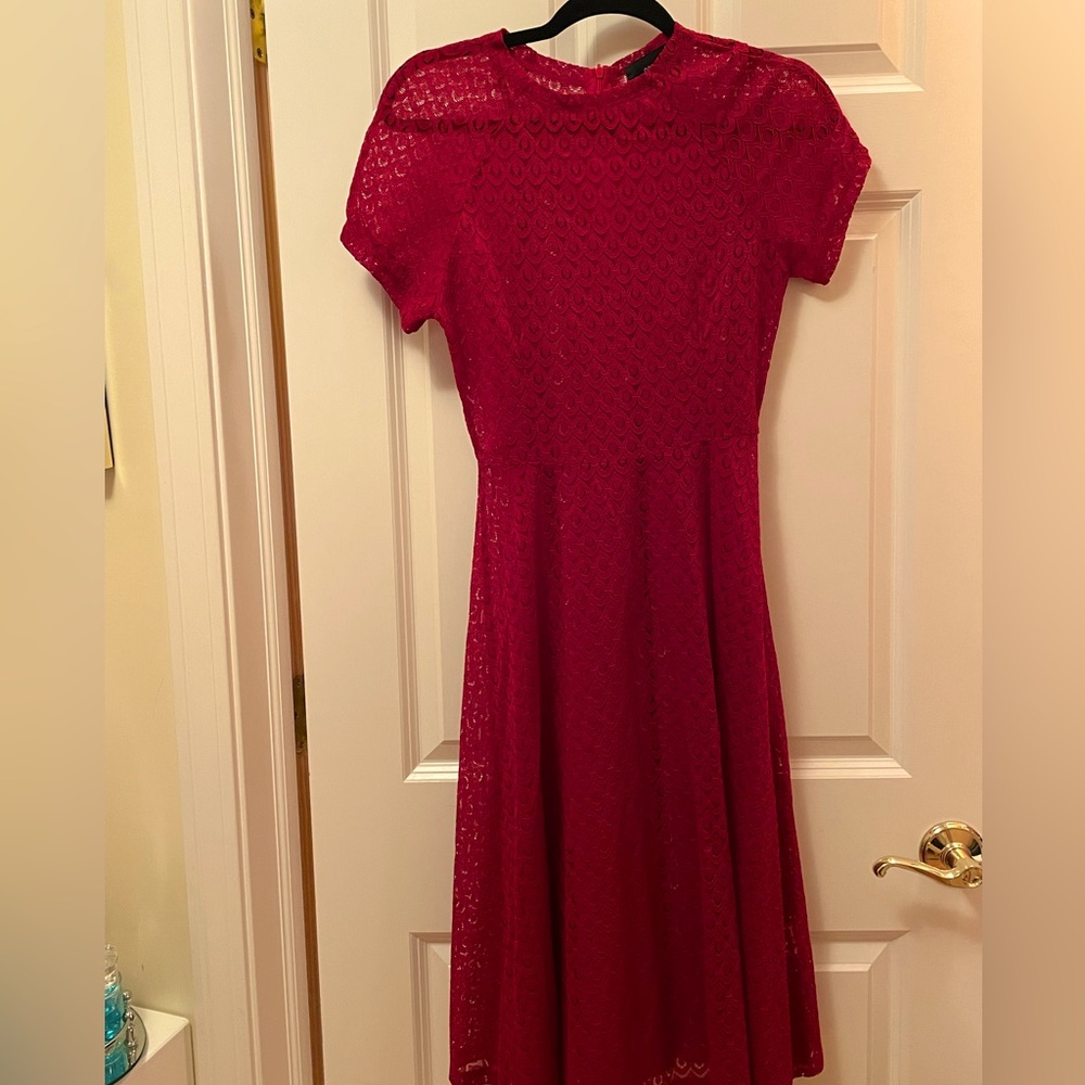 Goldie xs red A Line dress. With slip.